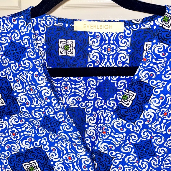 Blue Long Sleeve Romper - Picture 5 of 9